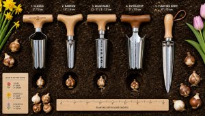 durable precise ergonomic bulb planter versatility