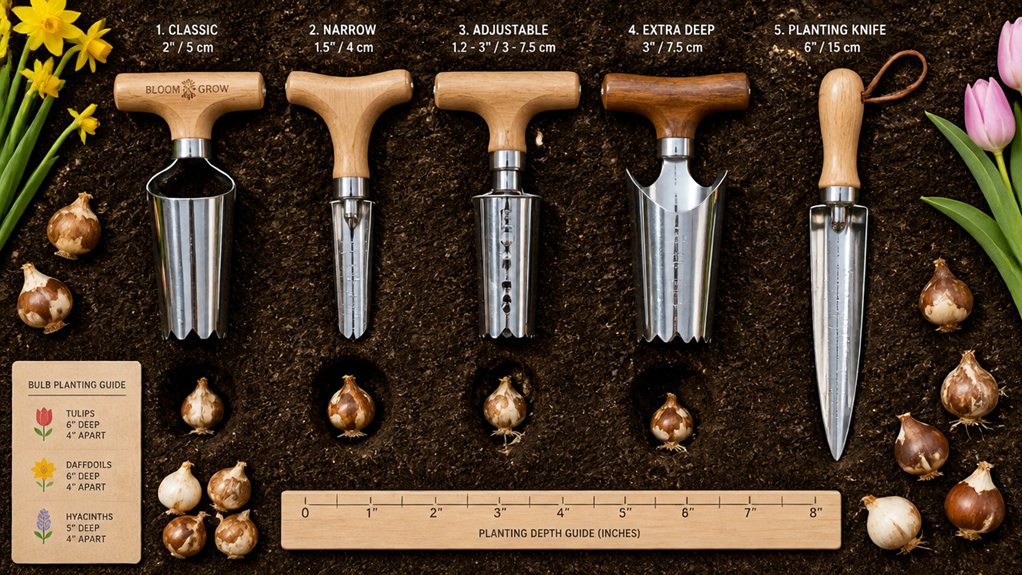 durable precise ergonomic bulb planter versatility