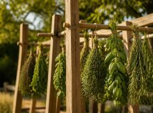 outdoor herb drying racks for flavor preservation