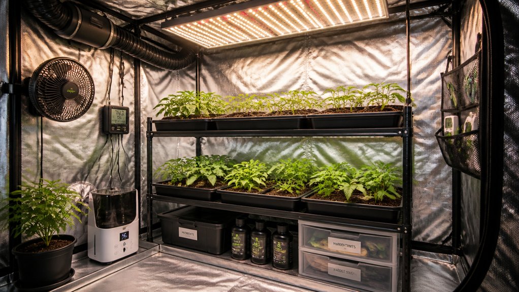 indoor grow tent kit essentials size lighting ventilation monitoring