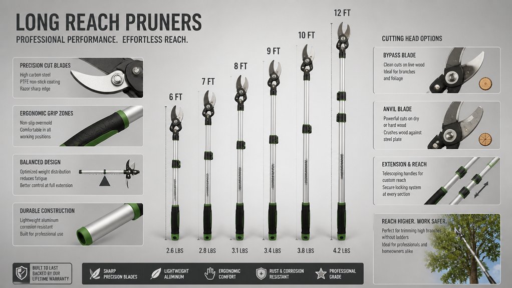 key factors for long reach pruners