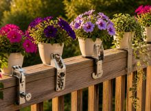 balcony railing planter clips