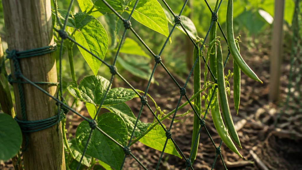 bean trellis netting considerations mesh durability installation coverage
