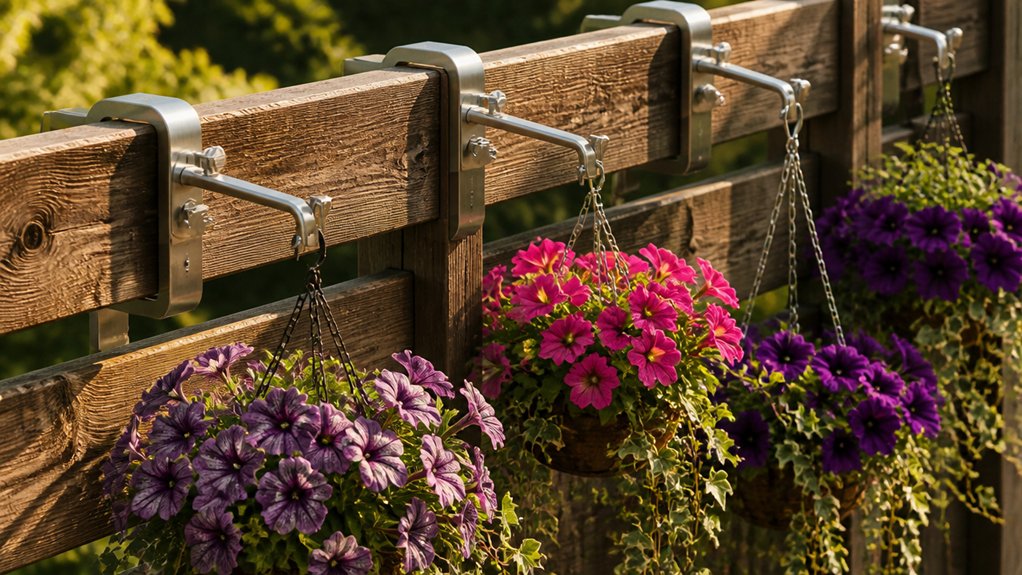 fence planter rail hook considerations