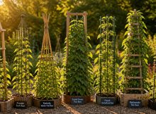 seven bean pole tower kits vertical