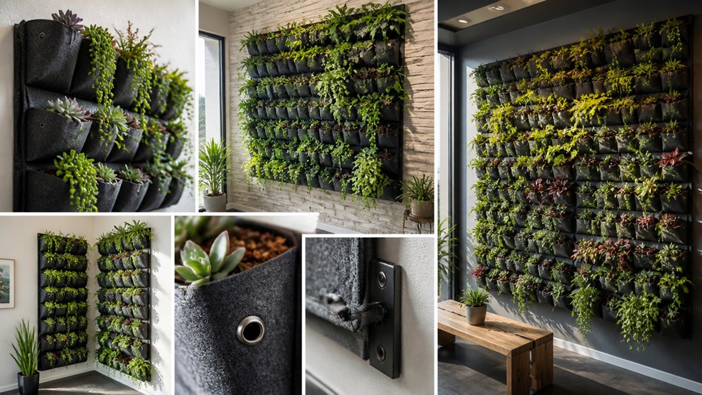 wall planter pocket system considerations