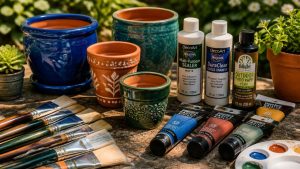 weatherproof paints compatible pots included tools