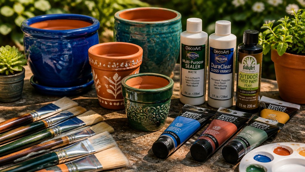weatherproof paints compatible pots included tools